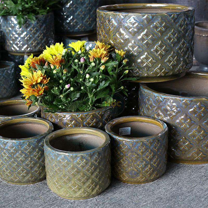 3537 ID Trụ Họa Tiết Hoa 4 Cánh 17x17x14